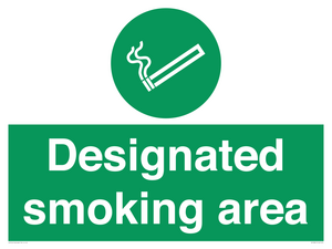 Designated smoking area